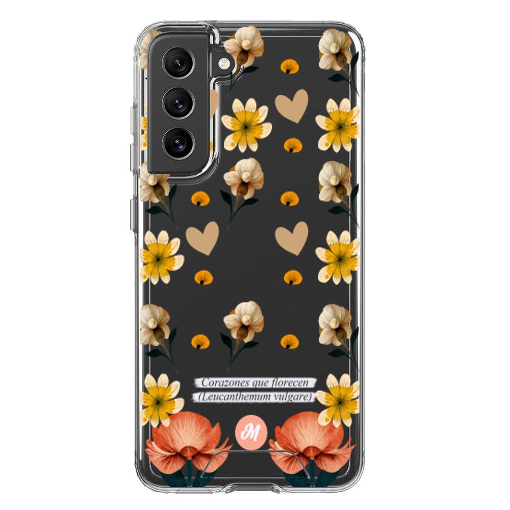 Cases para Samsung S21 FE Corazones que florecen - Mandala Cases