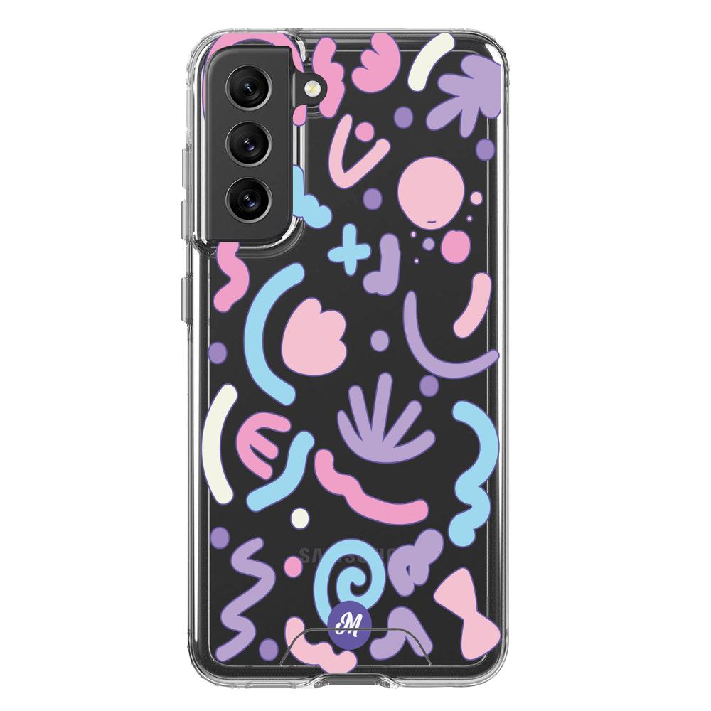 Cases para Samsung S21 FE Colorful Spots Remake - Mandala Cases
