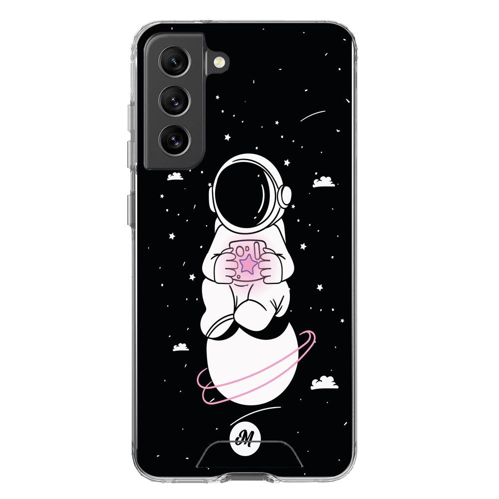 Cases para Samsung S21 FE Funda Astronauta Remake - Mandala Cases