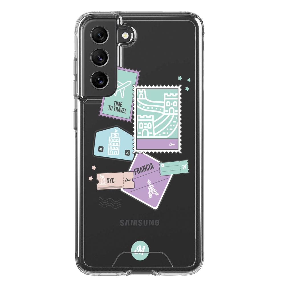 Cases para Samsung S21 FE Travel case Remake - Mandala Cases