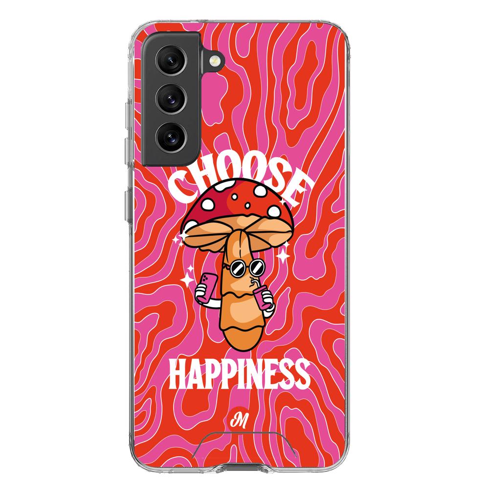 Cases para Samsung S21 FE Choose happiness - Mandala Cases