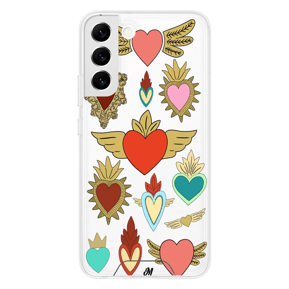 Case para Samsung S22 corazon angel - Mandala Cases