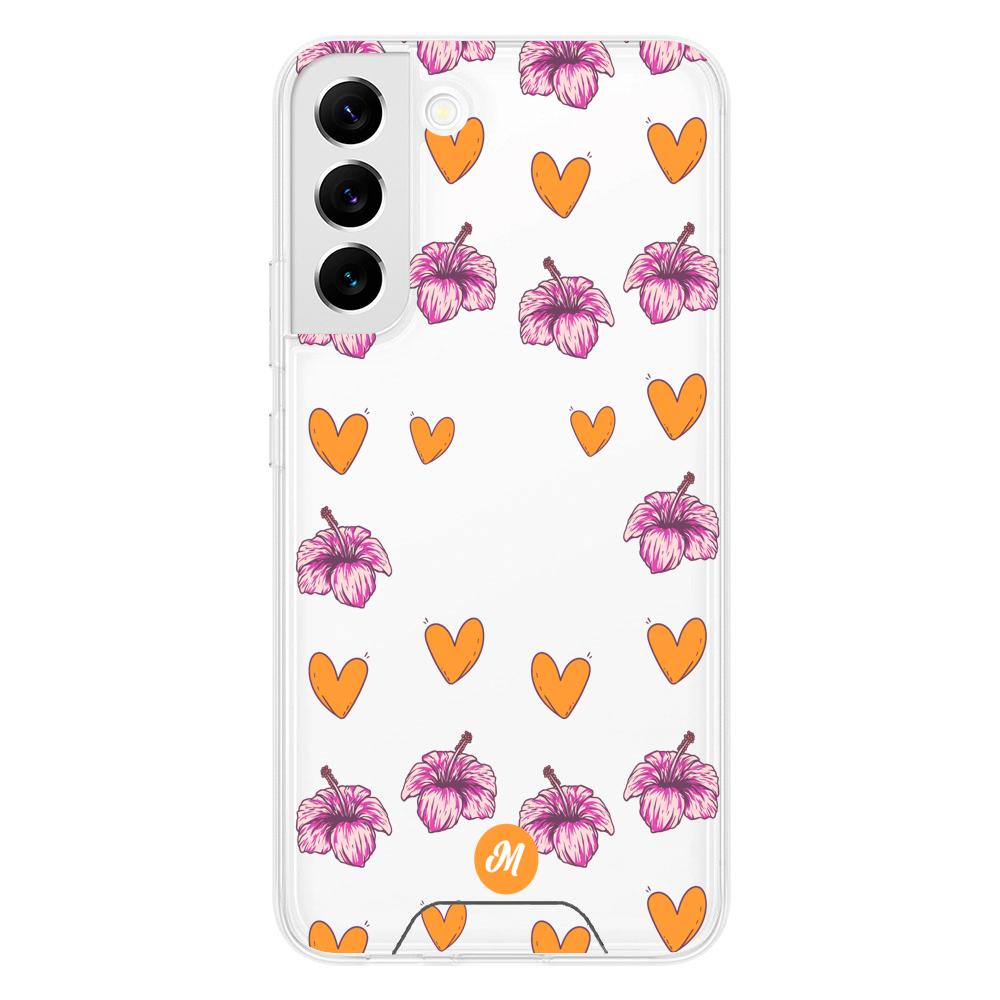 Cases para Samsung S22 Amor naranja - Mandala Cases
