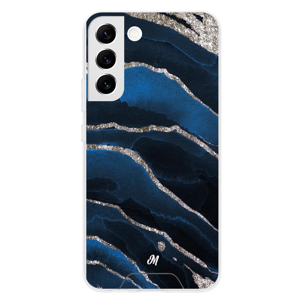 Cases para Samsung S22 Marble Blue - Mandala Cases