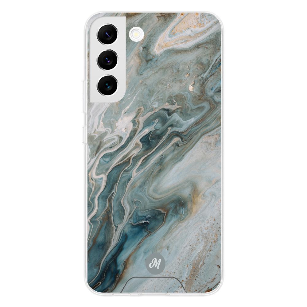 Cases para Samsung S22 liquid marble gray - Mandala Cases