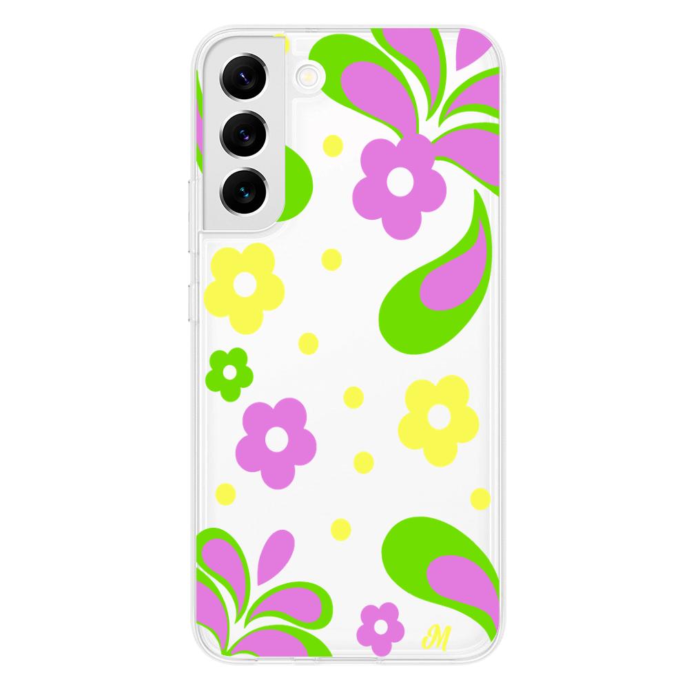 Case para Samsung S22 Plus Flores moradas aesthetic - Mandala Cases