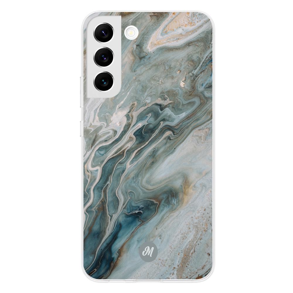Cases para Samsung S22 Plus liquid marble gray - Mandala Cases