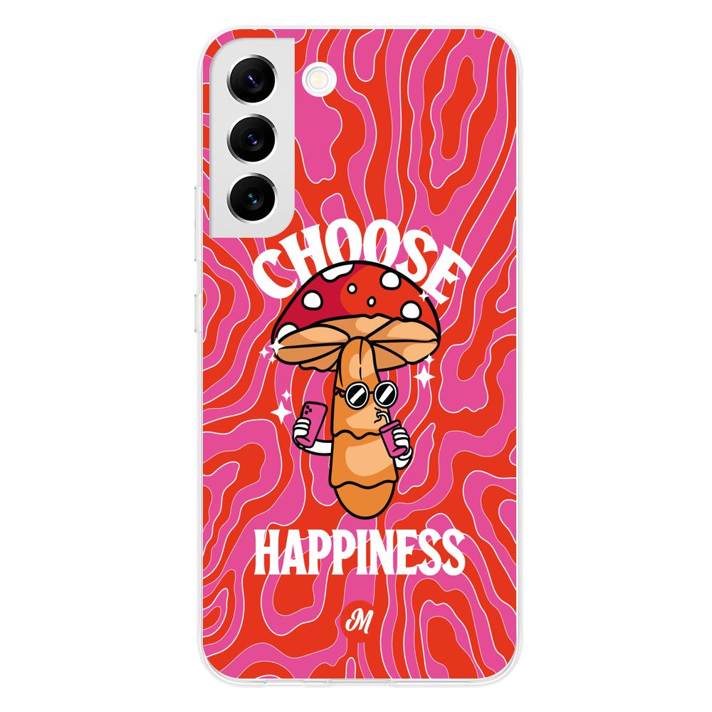 Cases para Samsung S22 Plus Choose happiness - Mandala Cases
