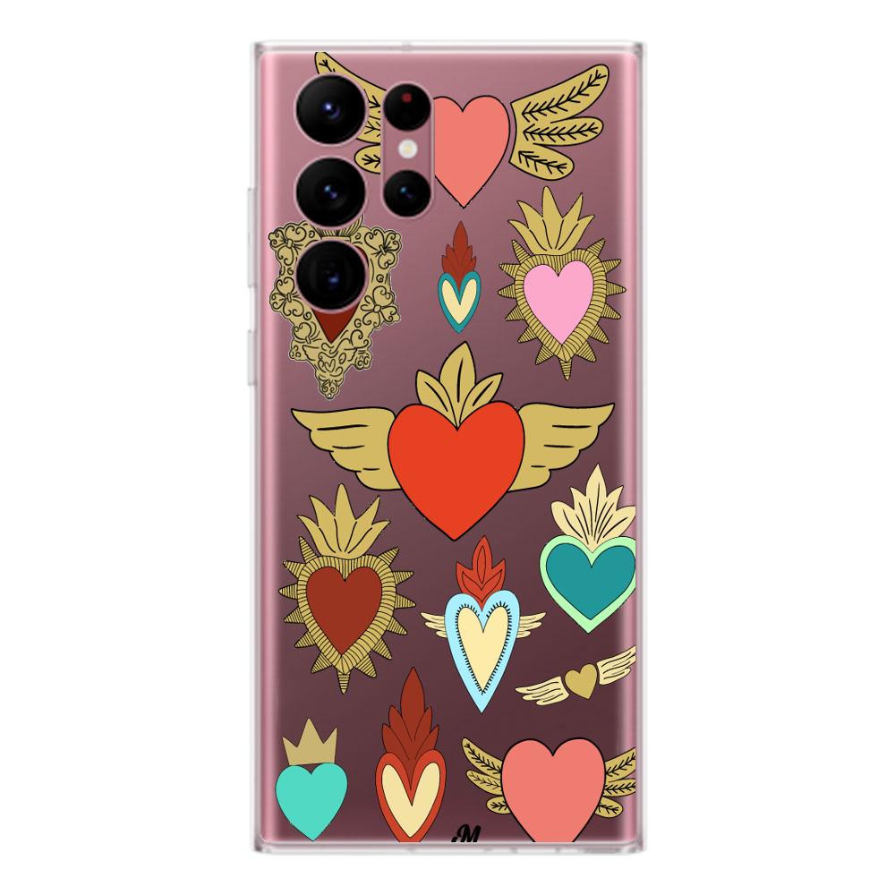 Case para Samsung S22 Ultra corazon angel - Mandala Cases
