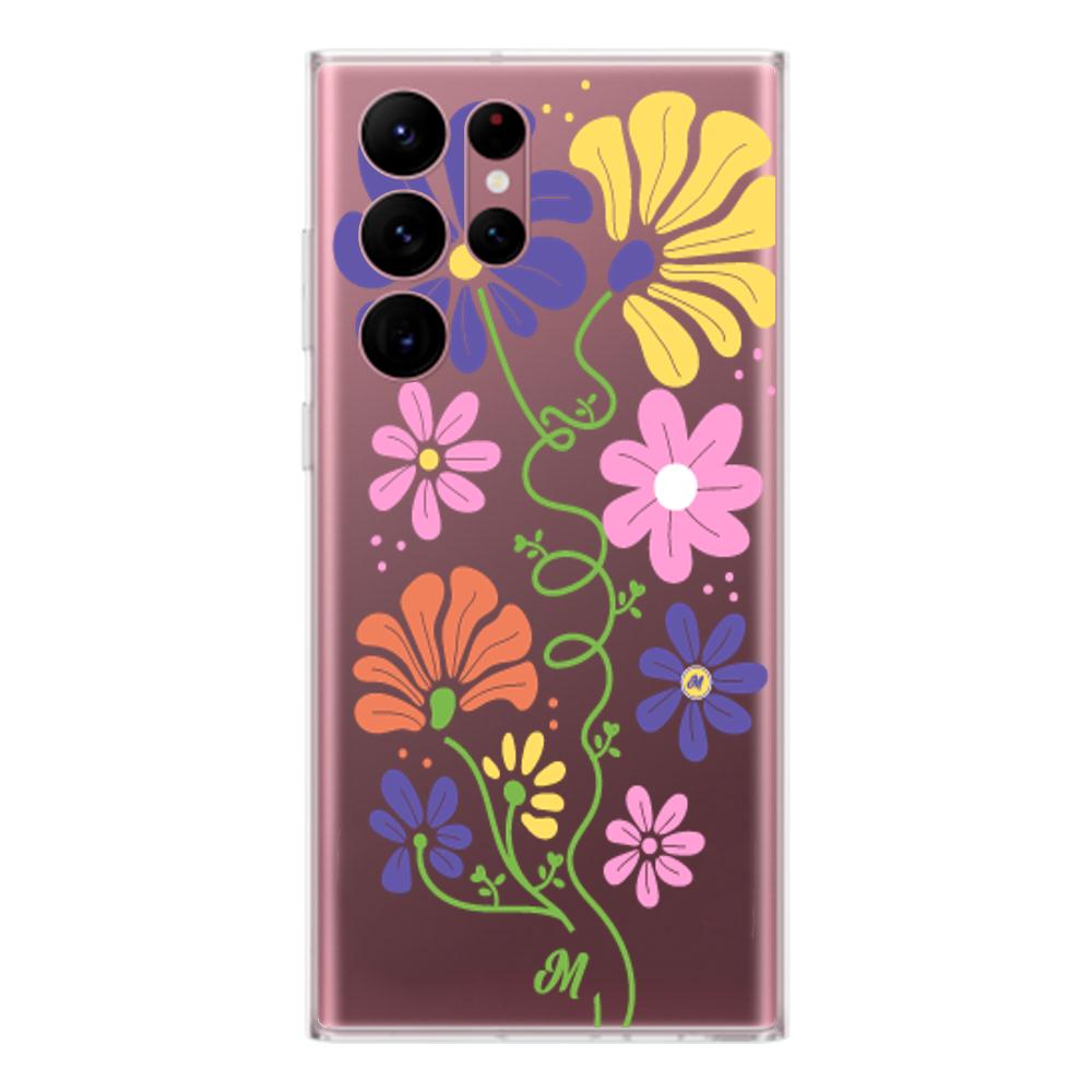 Case para Samsung S22 Ultra Flores abstractas - Mandala Cases