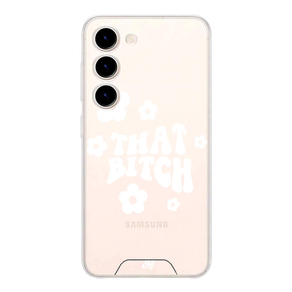 Case para Samsung S23 That bitch blanco - Mandala Cases