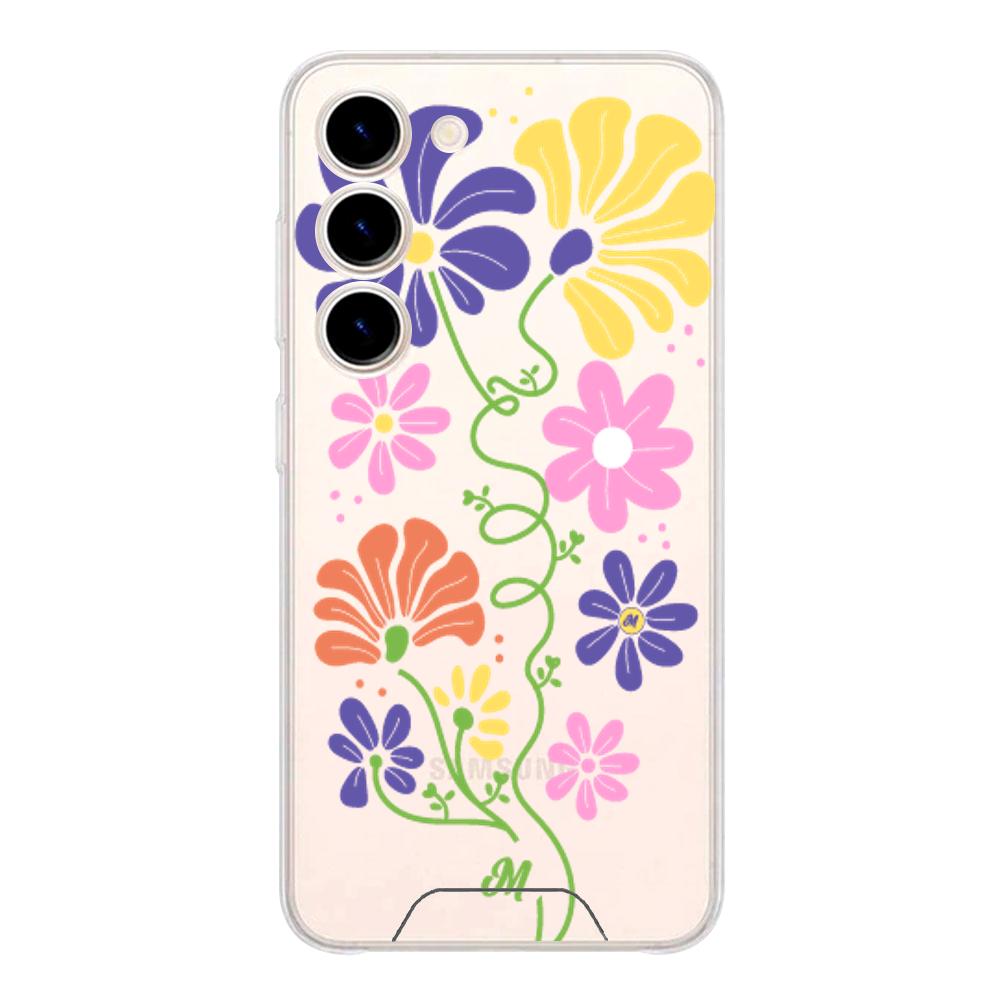 Case para Samsung S23 Flores abstractas - Mandala Cases