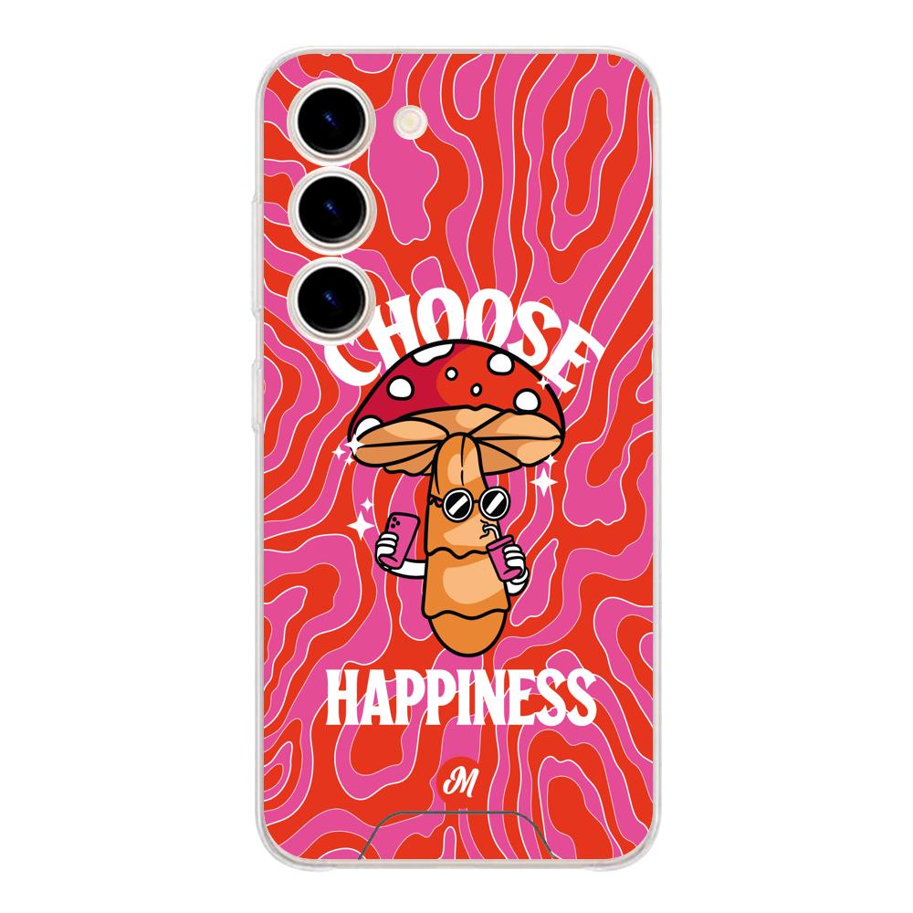 Cases para Samsung S23 Choose happiness - Mandala Cases