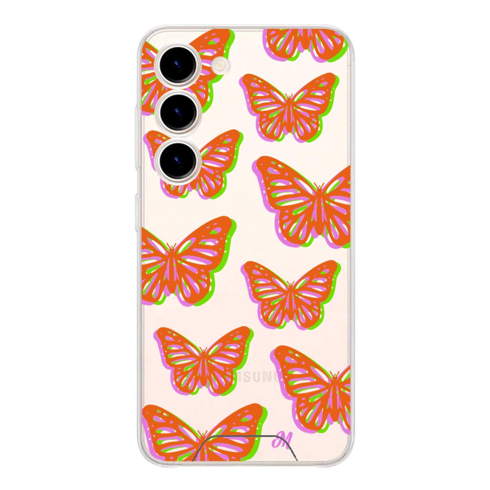 Case para Samsung S23 Plus Mariposas rojas aesthetic - Mandala Cases