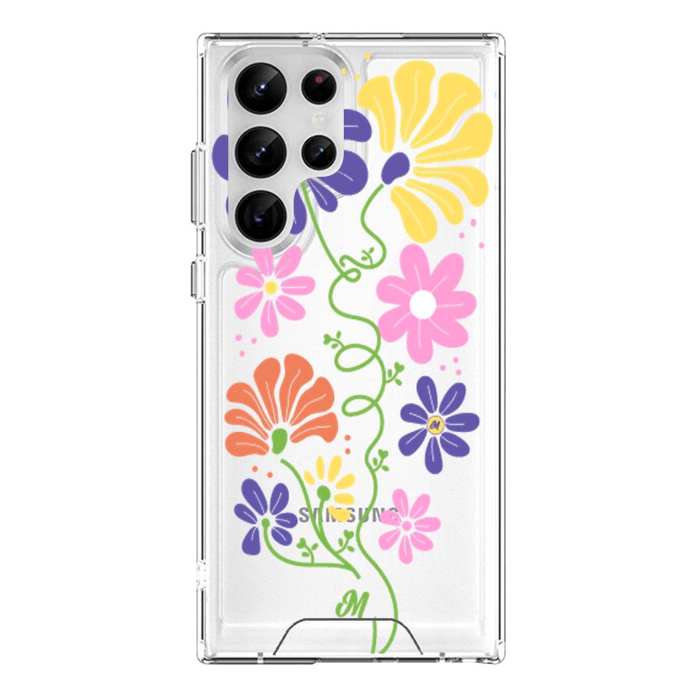 Case para Samsung S23 Ultra Flores abstractas - Mandala Cases