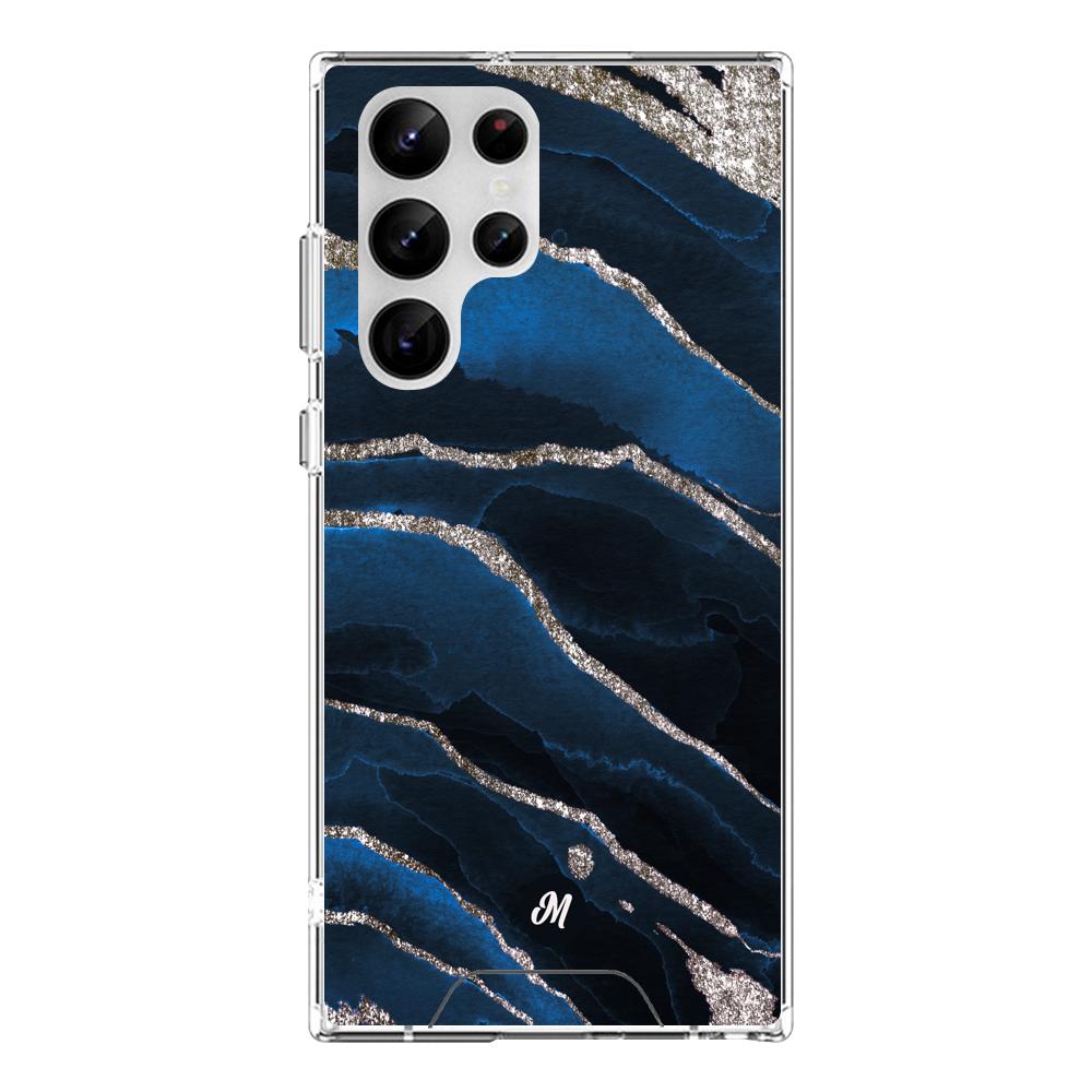 Cases para Samsung S23 Ultra Marble Blue - Mandala Cases
