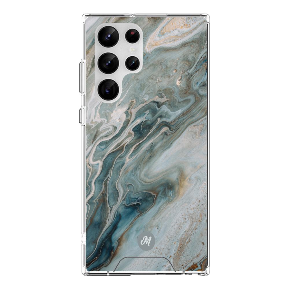 Cases para Samsung S23 Ultra liquid marble gray - Mandala Cases