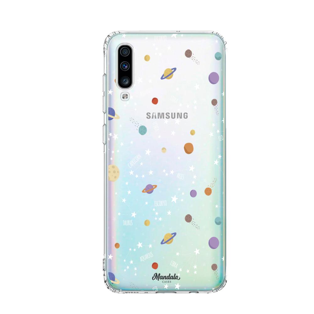 Case para Samsung A70 Funda Pequeños Planetas  - Mandala Cases