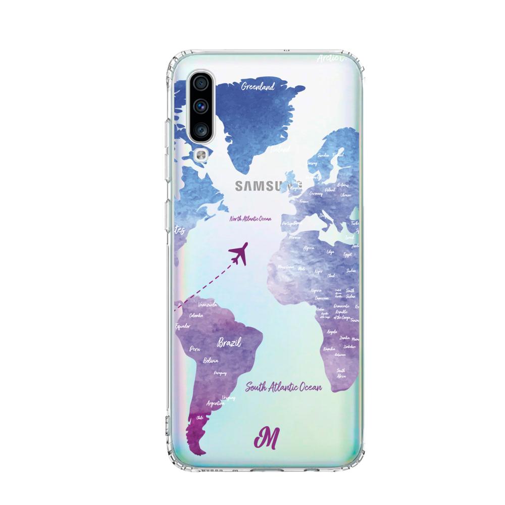 Case para Samsung A70 Funda Funda Mapa de Color - Mandala Cases