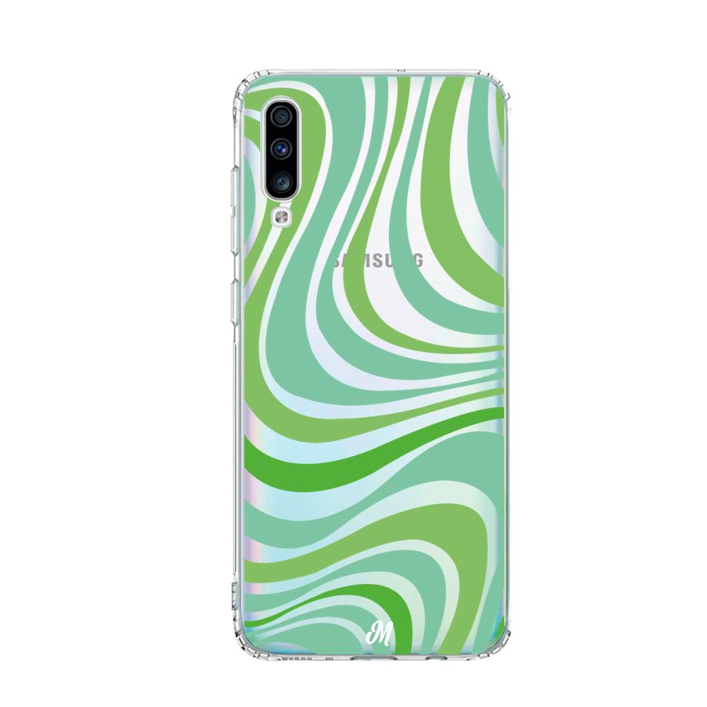 Case para Samsung A70 Groovy verde - Mandala Cases