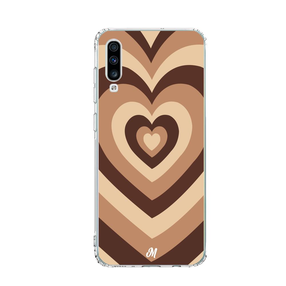 Case para Samsung A70 Corazón café - Mandala Cases