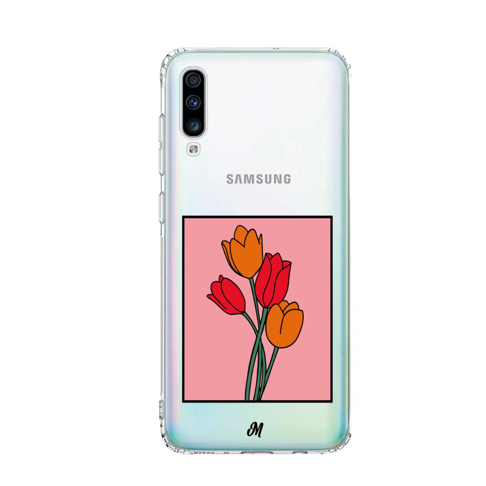 Case para Samsung A70 Tulipanes de amor - Mandala Cases