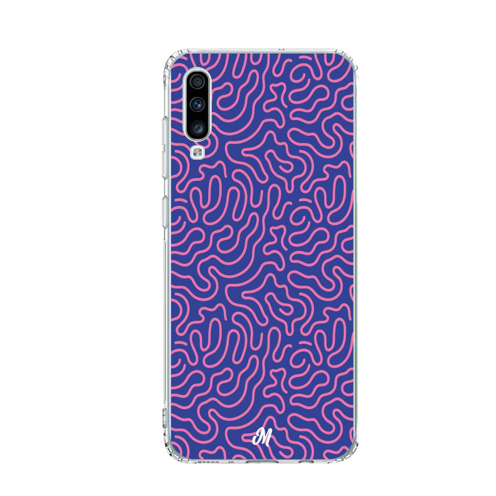 Case para Samsung A70 Pink crazy lines - Mandala Cases