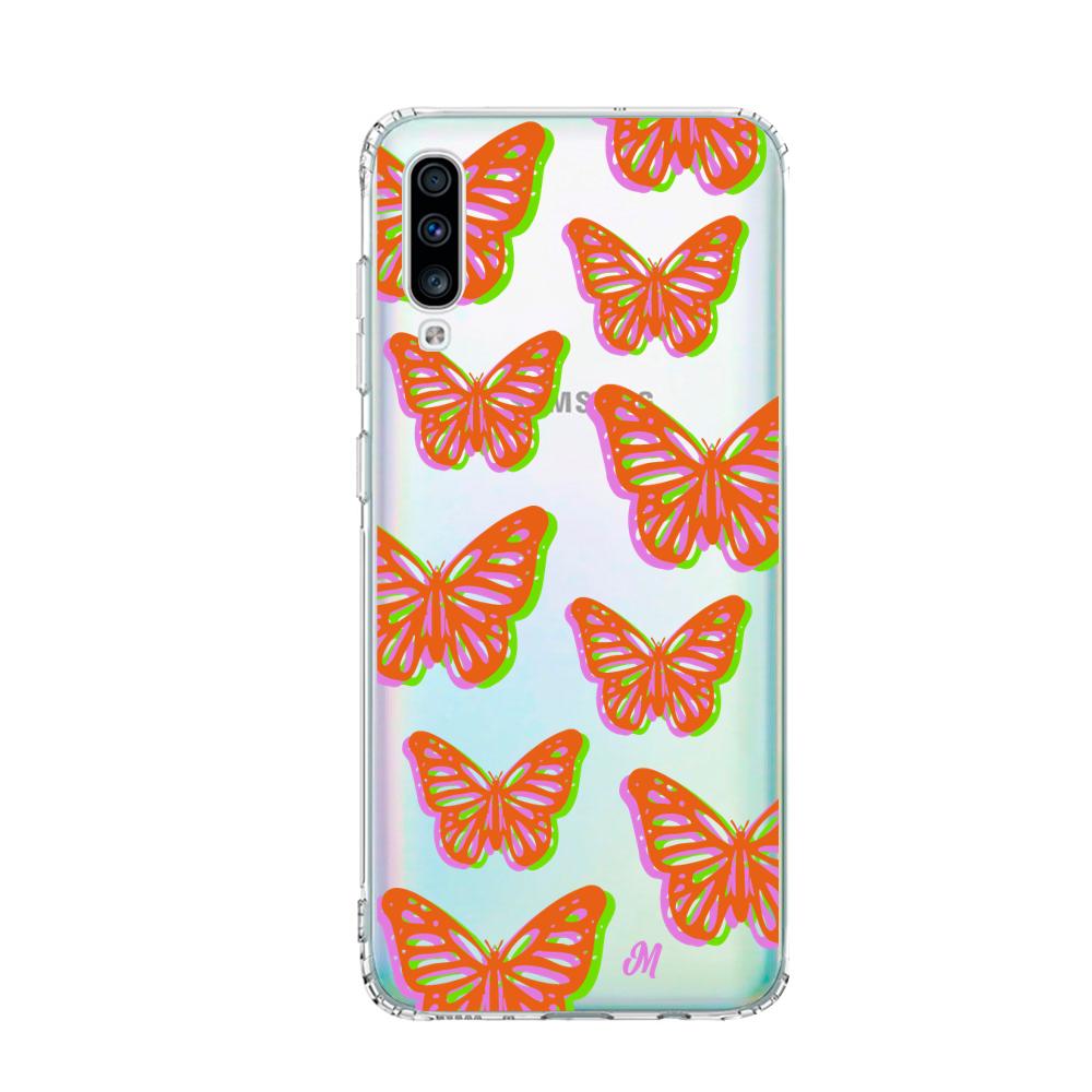 Case para Samsung A70 Mariposas rojas aesthetic - Mandala Cases