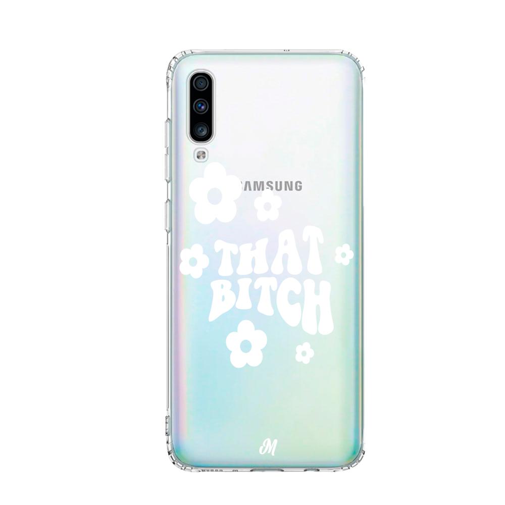Case para Samsung A70 That bitch blanco - Mandala Cases