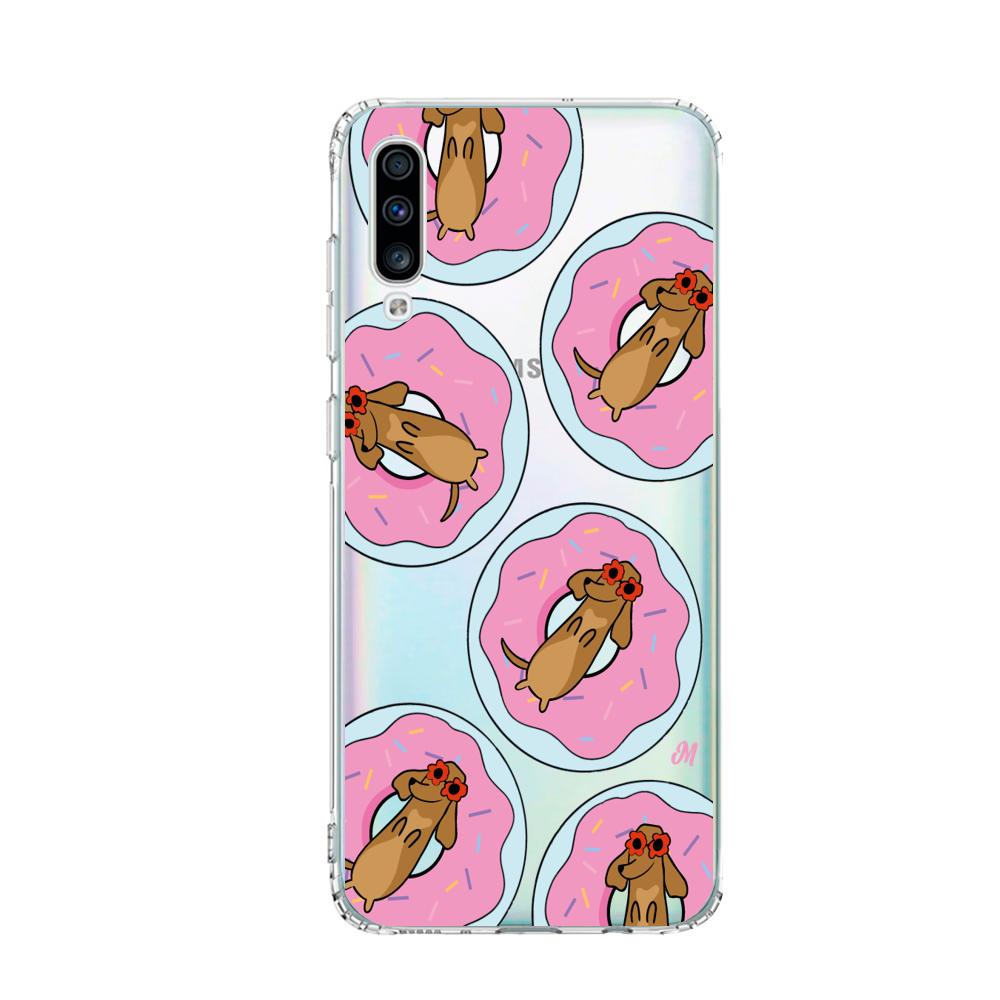 Case para Samsung A70 Perritos y Donas - Mandala Cases