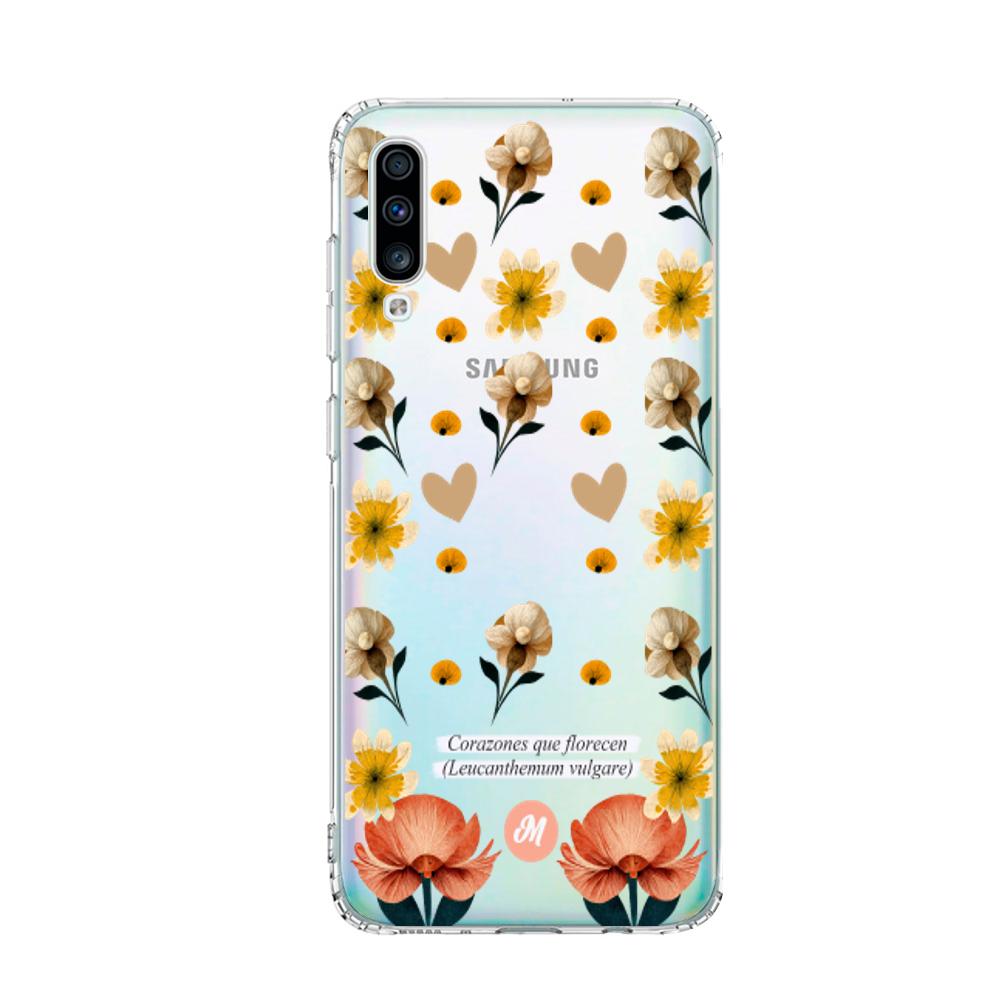 Cases para Samsung A70 Corazones que florecen - Mandala Cases