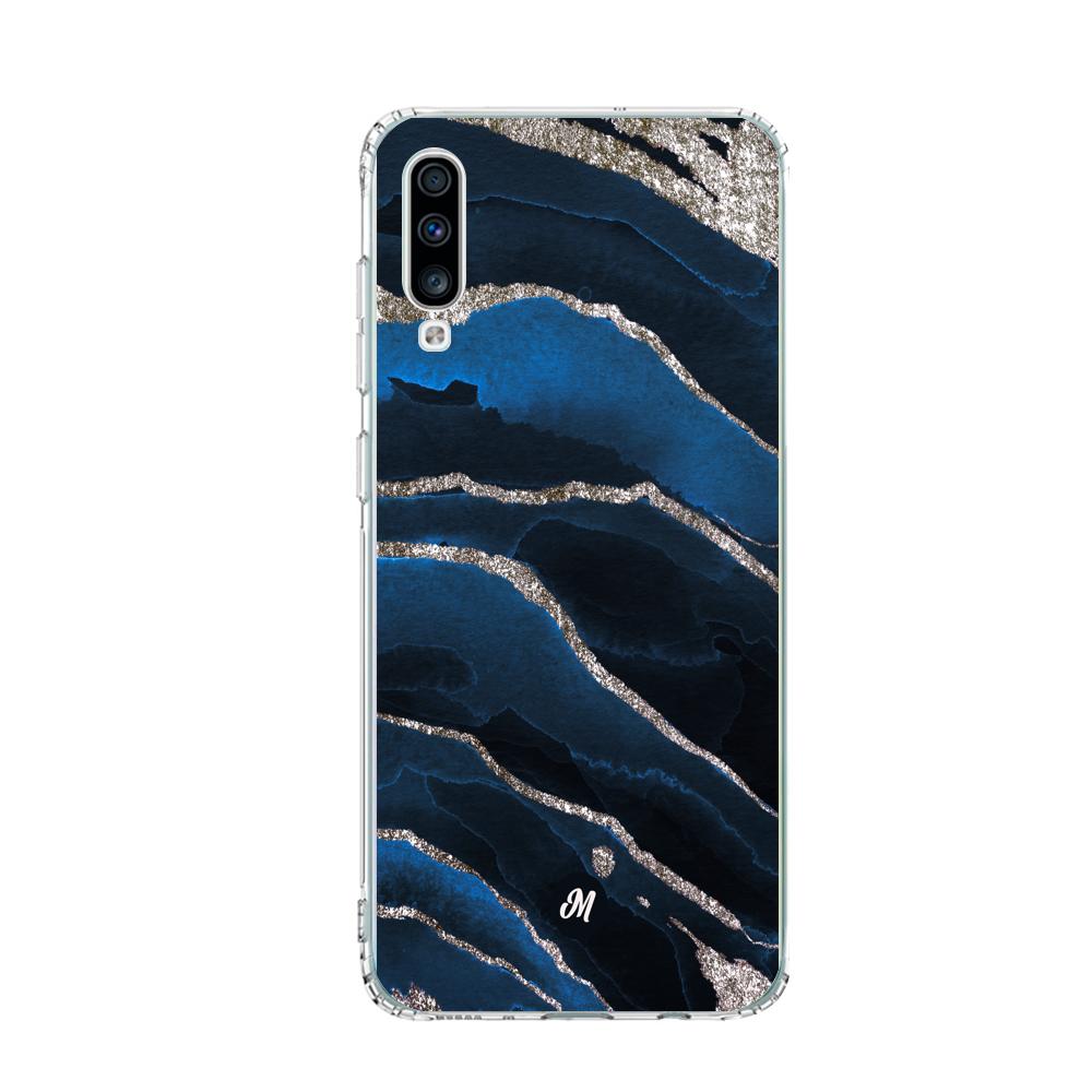 Cases para Samsung A70 Marble Blue - Mandala Cases