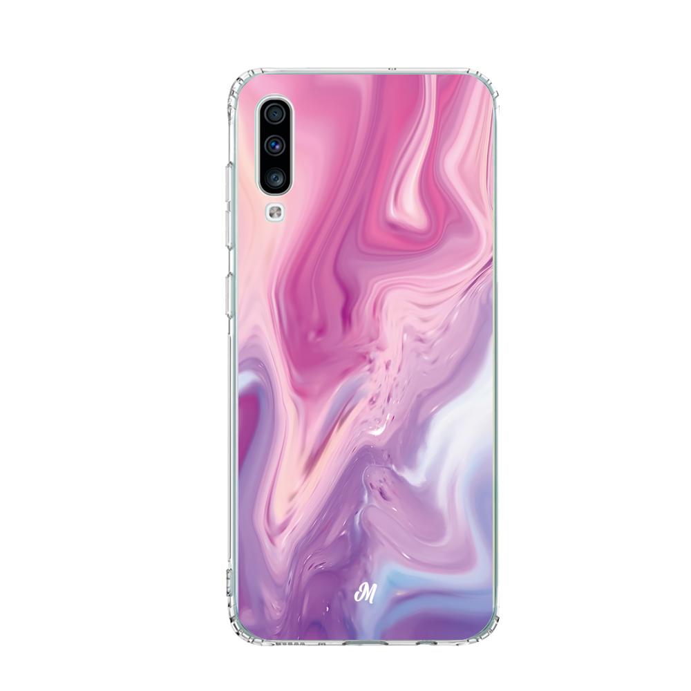 Cases para Samsung A70 Marmol liquido pink - Mandala Cases