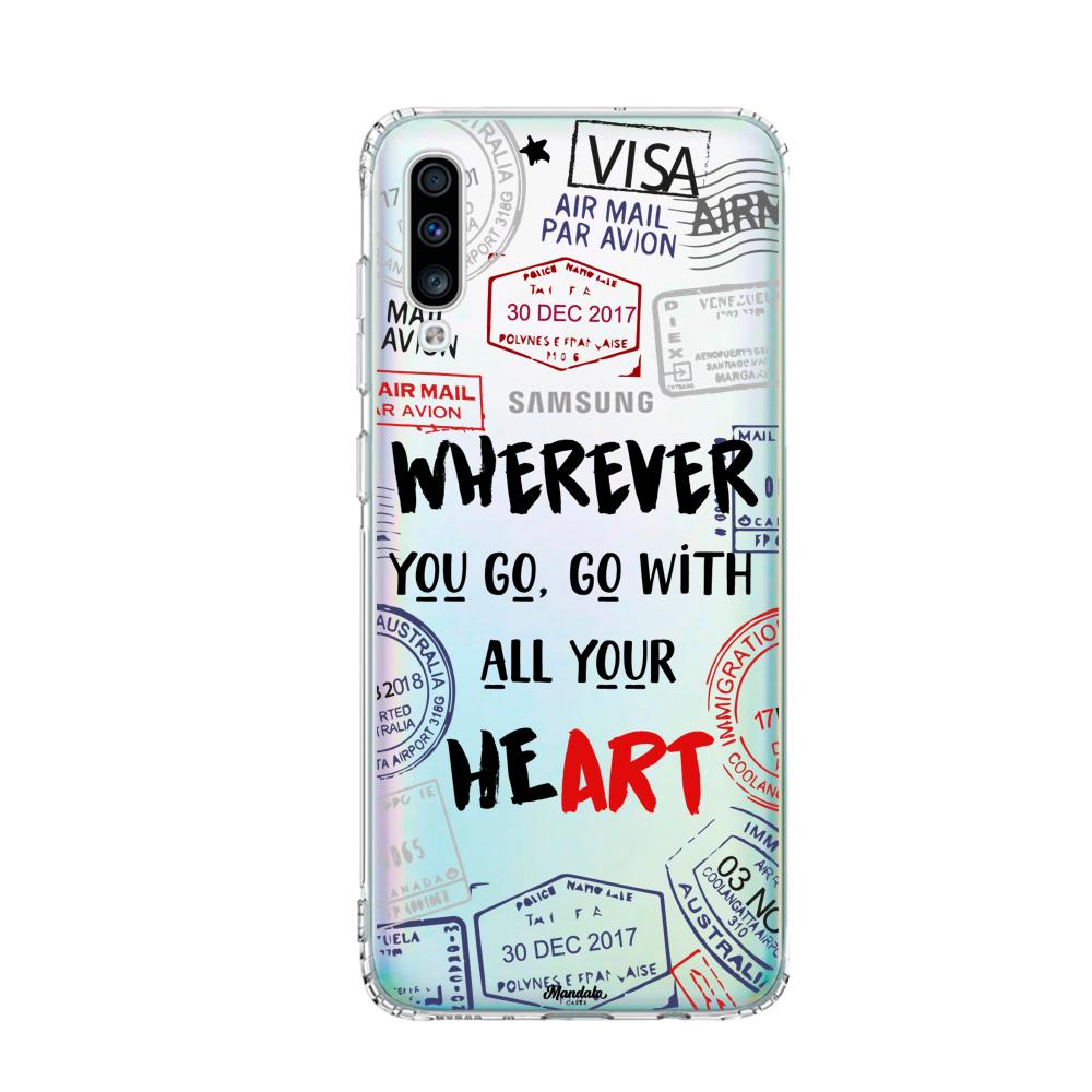 Case para Samsung A70 Go With Your Heart - Mandala Cases