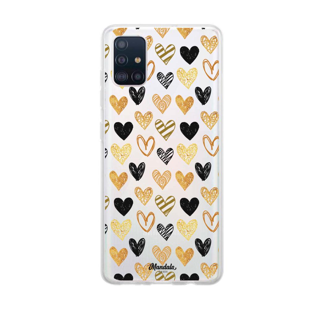 Case para Samsung A71 Funda Corazones pequeños  - Mandala Cases