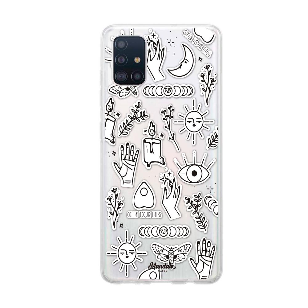 Case para Samsung A71 Funda de Magia Blanca  - Mandala Cases