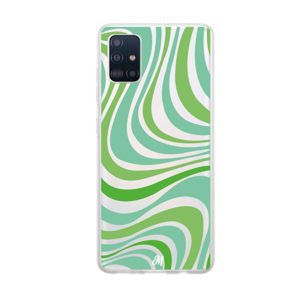 Case para Samsung A71 Groovy verde - Mandala Cases