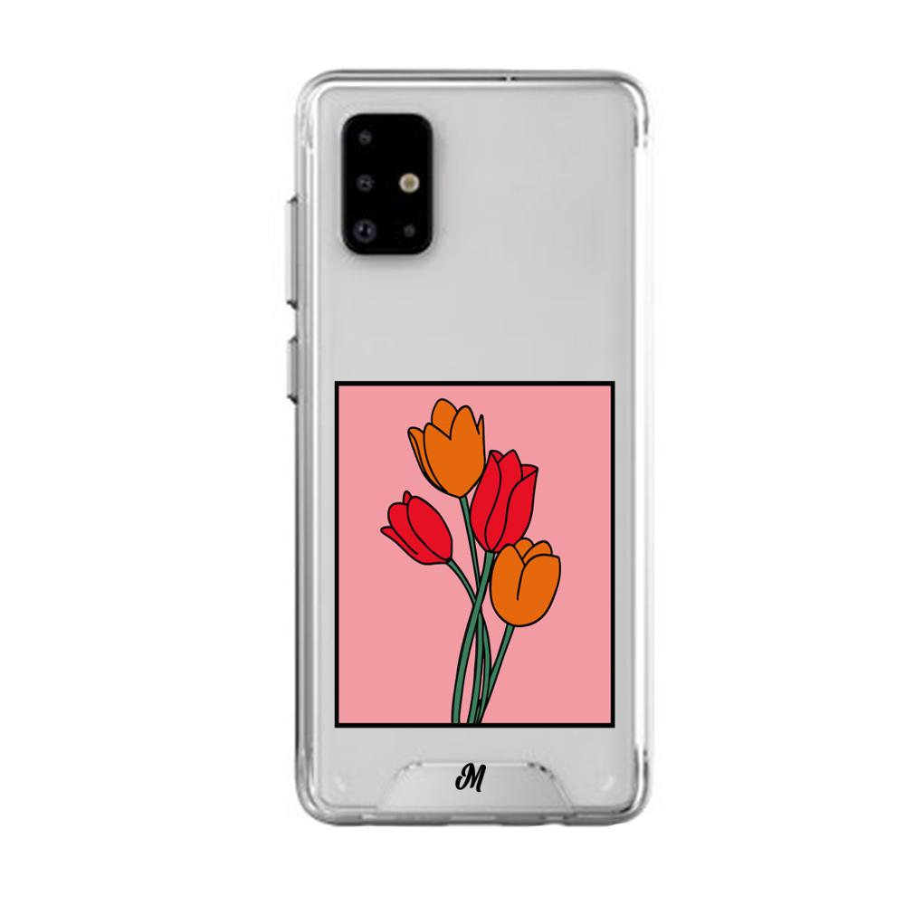 Case para Samsung A71 Tulipanes de amor - Mandala Cases