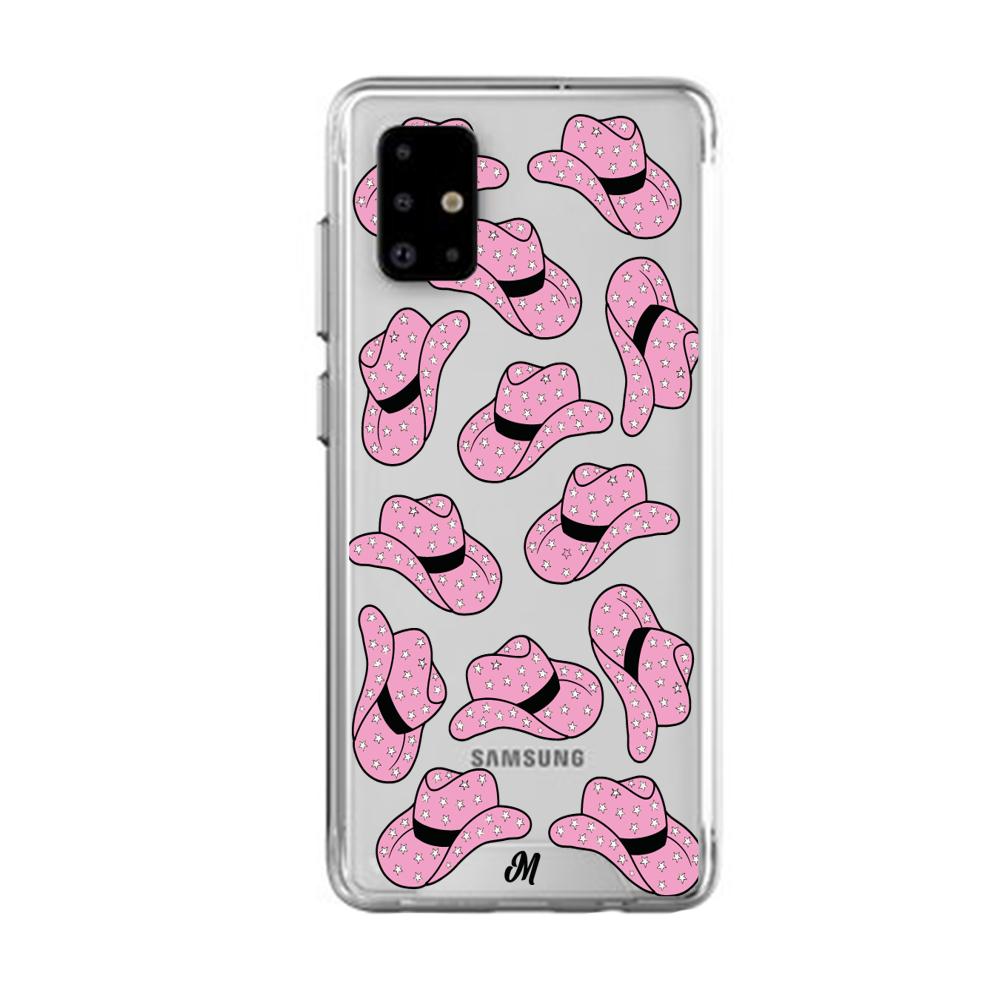 Case para Samsung A71 sombrero vaquera rosado - Mandala Cases