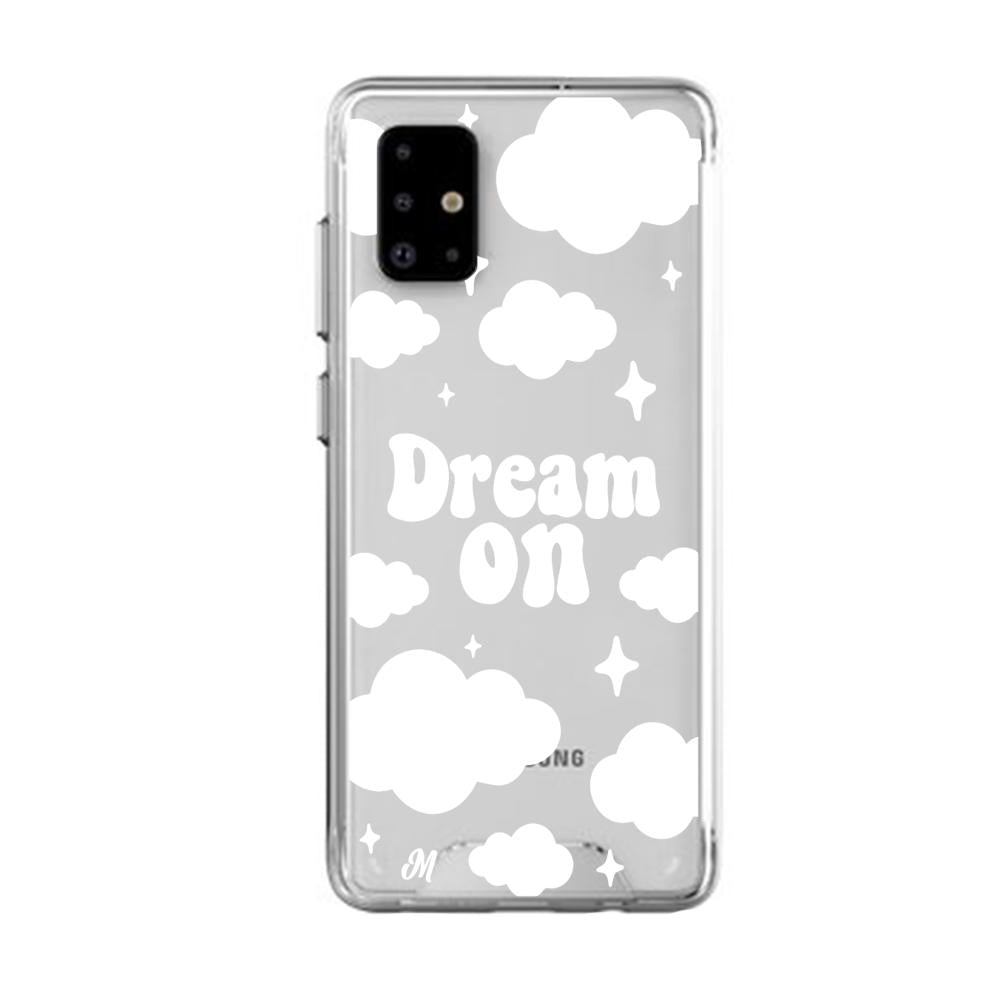 Case para Samsung A71 Dream on blanco - Mandala Cases