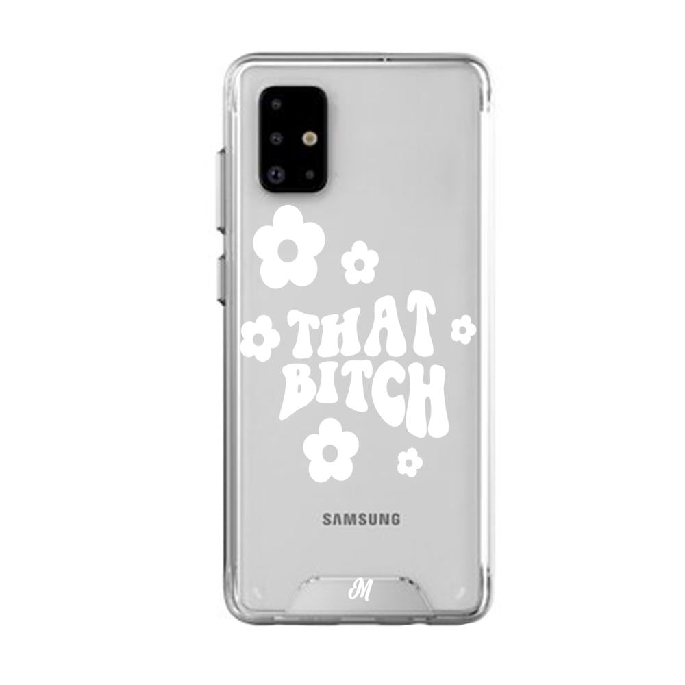 Case para Samsung A71 That bitch blanco - Mandala Cases