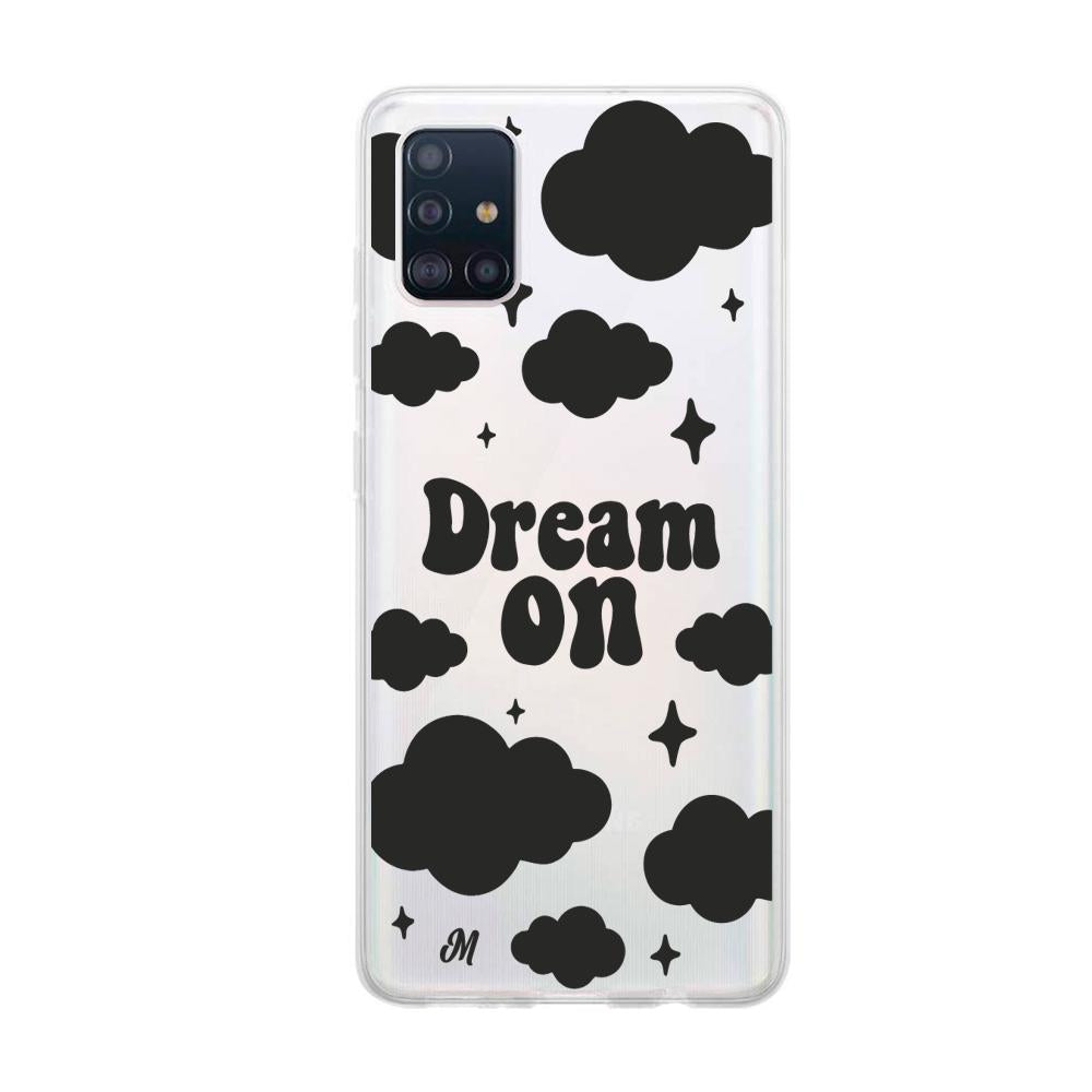 Case para Samsung A71 Dream on negro - Mandala Cases