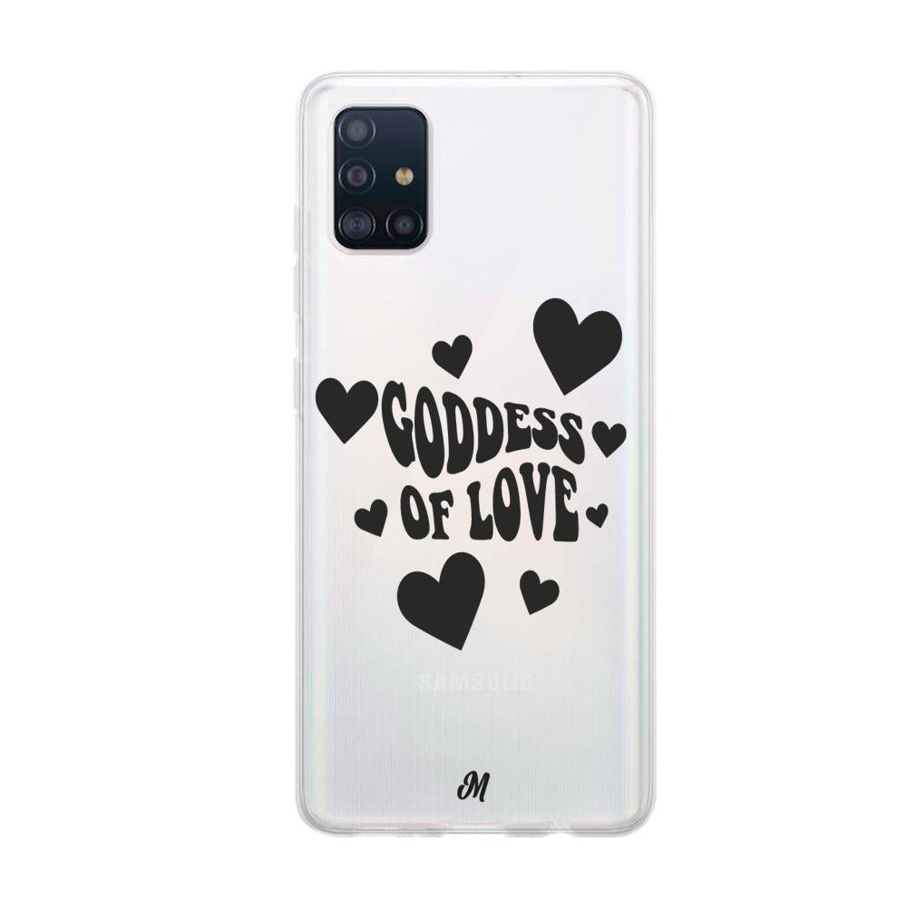 Case para Samsung A71 Goddess of love negro - Mandala Cases