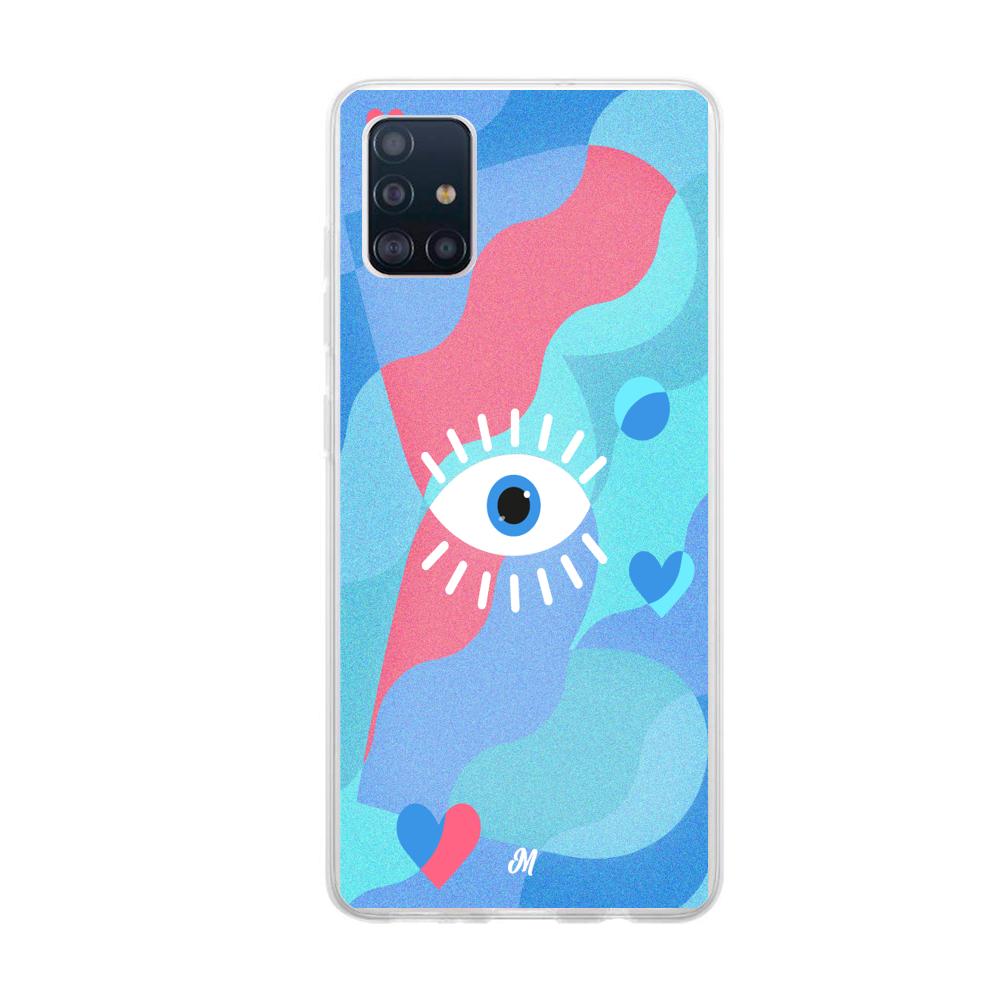 Case para Samsung A71 Amor azul - Mandala Cases