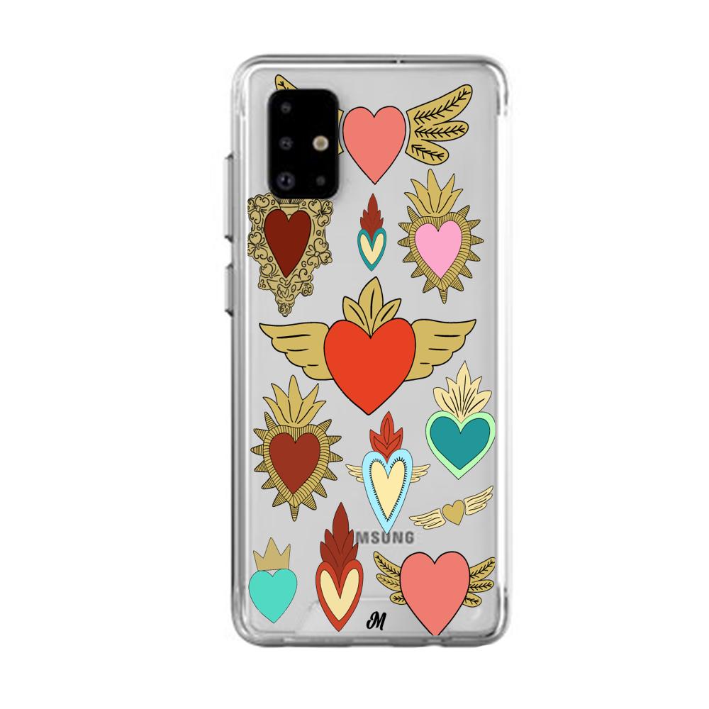 Case para Samsung A71 corazon angel - Mandala Cases