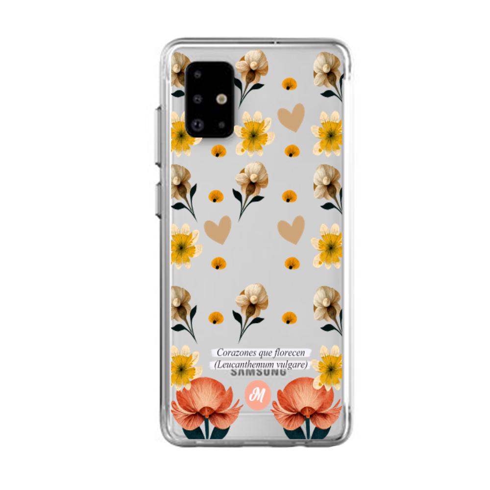 Cases para Samsung A71 Corazones que florecen - Mandala Cases