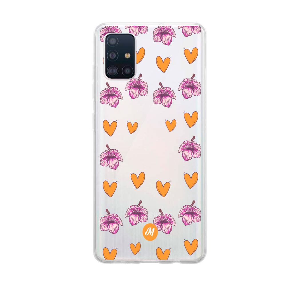 Cases para Samsung A71 Amor naranja - Mandala Cases