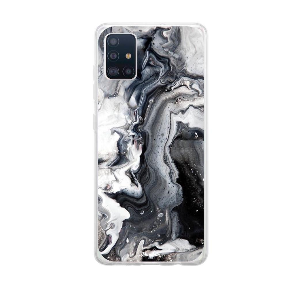Estuches para Samsung A71 - Black Marble Case  - Mandala Cases