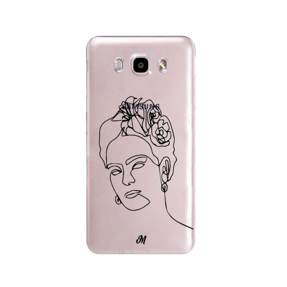 Estuches para Samsung j5 2016 - Frida Line Art Case  - Mandala Cases