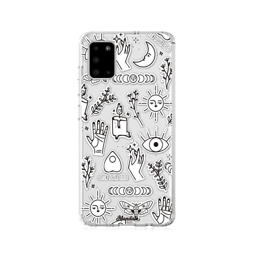 Case para Samsung A31 Funda de Magia Blanca  - Mandala Cases